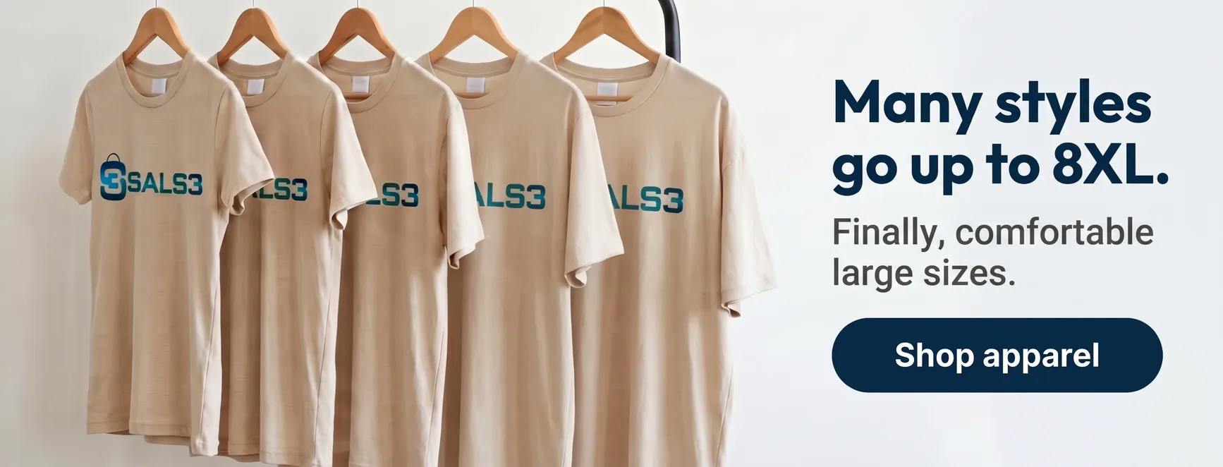 Extended clothing sizes promotion